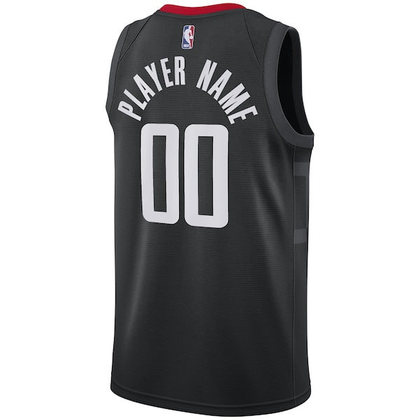 Houston Rockets Nike Swingman Custom Jersey Black - Statement Edition