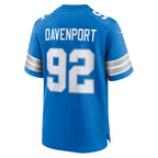 Marcus Davenport Detroit Lions Nike Team Game Jersey -  Blue