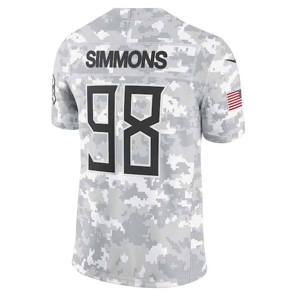 Jeffery Simmons Tennessee Titans Nike 2024 Salute to Service Limited Jersey - Arctic Camo