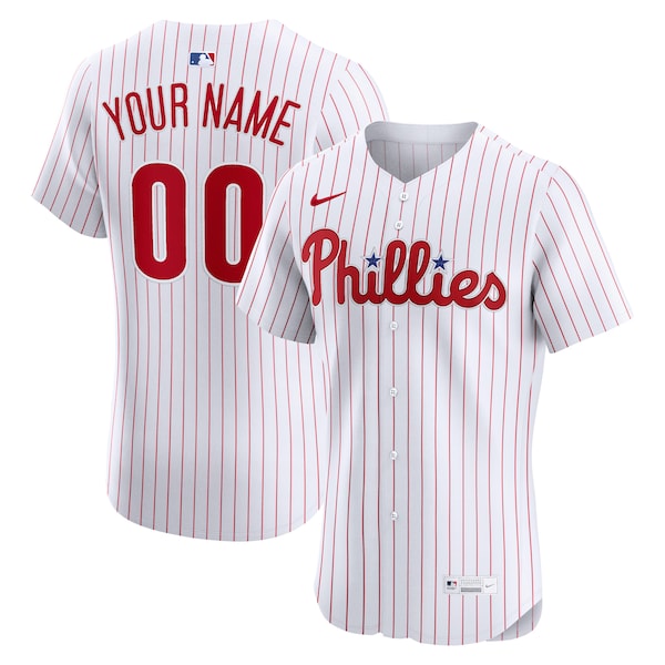 Philadelphia Phillies Nike Home Elite Custom Jersey - White
