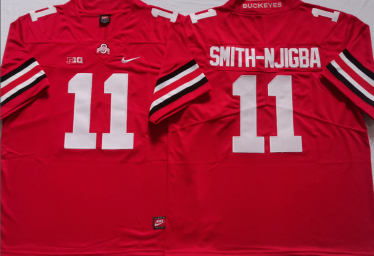 Jaxon Smith-Njigba NCAA Ohio State Buckeyes Nike Vapor Limited Jersey