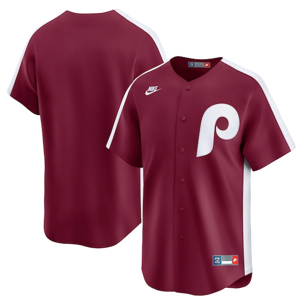 Philadelphia Phillies Nike Cooperstown Collection Limited Jersey - Burgundy