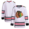Chicago Blackhawks adidas Men's Away Primegreen Authentic Jersey - White