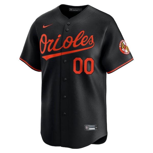Baltimore Orioles Nike  Alternate Limited Custom Jersey – Black