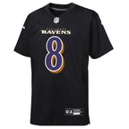 Lamar Jackson Baltimore Ravens Nike Youth Fashion Game Jersey - Black/Purple