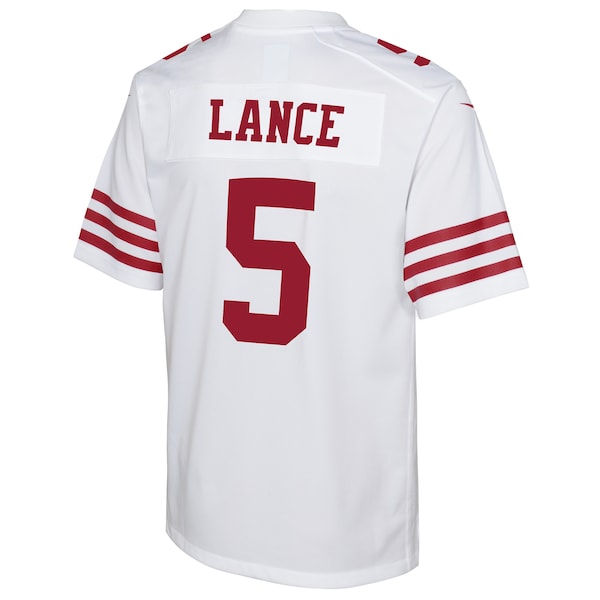 Trey Lance San Francisco 49ers Nike Youth Game Jersey - White/Scarlet