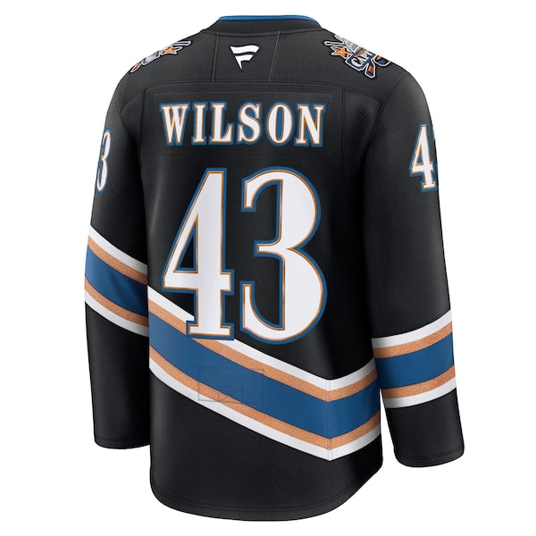 Tom Wilson Washington Capitals  Alternate 50th Anniversary Premium Jersey - Black/Red