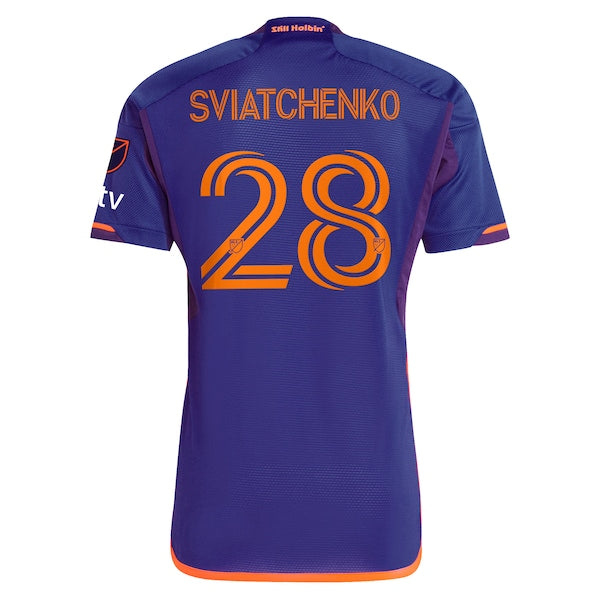 Erik Sviatchenko Houston Dynamo FC adidas 2024 Still Holdin' Authentic Player Jersey – Purple
