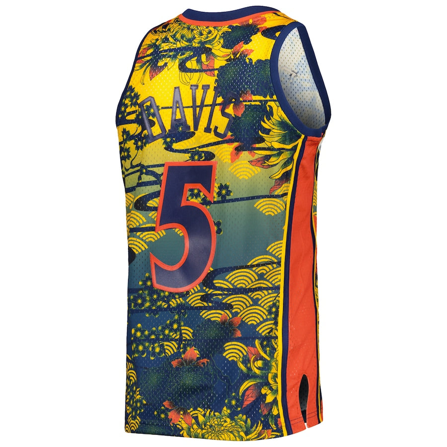 Baron Davis Golden State Warriors Hardwood Classics Lunar New Year Swingman Jersey - Blue
