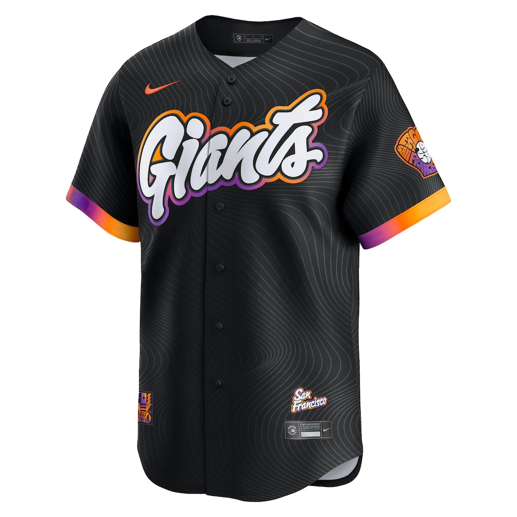 San Francisco Giants Outerstuff Youth 2025 City Connect Limited Jersey - Anthracite