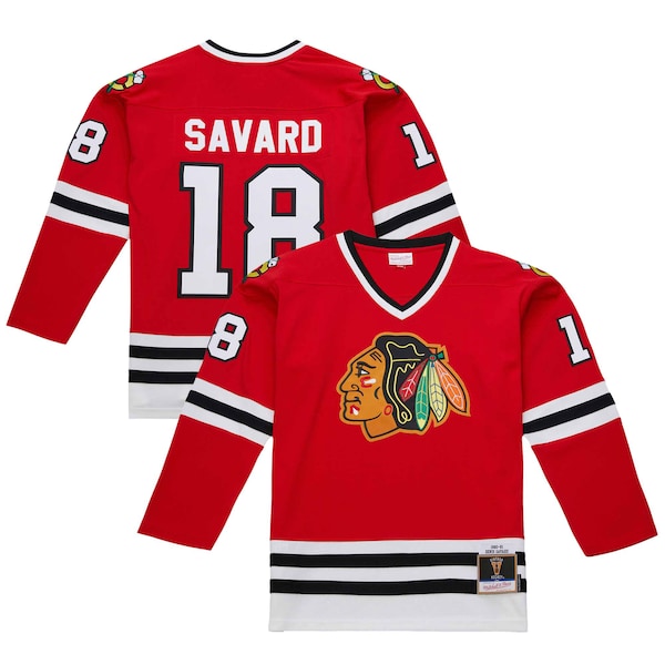 Denis Savard Chicago Blackhawks 1980-81 Power Play Jersey - Scarlet