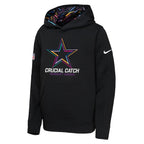 Dallas Cowboys Nike Youth 2024 NFL Crucial Catch Pullover Hoodie - Black