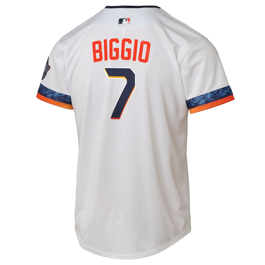 Craig Biggio Houston Astros Nike Youth 2025 City Connect Limited Player Jersey - White