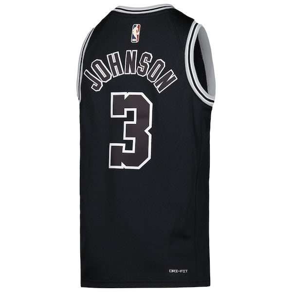 Keldon Johnson San Antonio Spurs Nike Youth 2022/23 Swingman Jersey - Classic Edition - Black