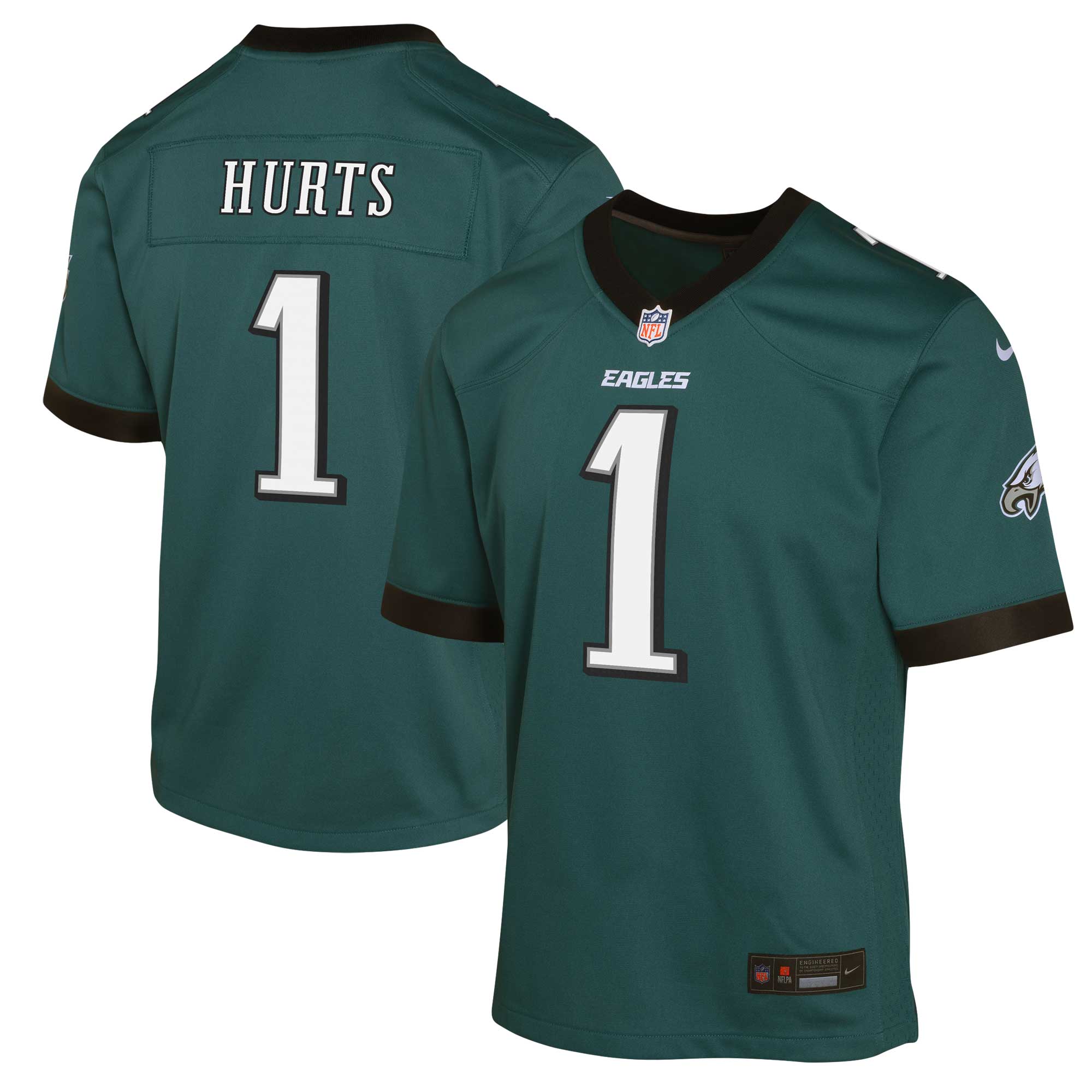 Jalen Hurts Philadelphia Eagles Nike Youth Game Jersey - White