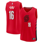 Yang Hansen Portland Trail Blazers  Fast Break Replica Jersey - Red - Statement Edition