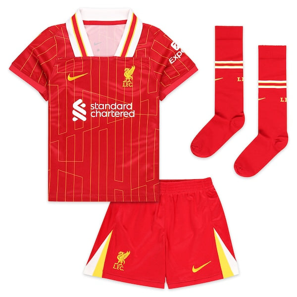 Liverpool Nike Preschool 2024/25 Home Replica Stadium Kit Set - Red
