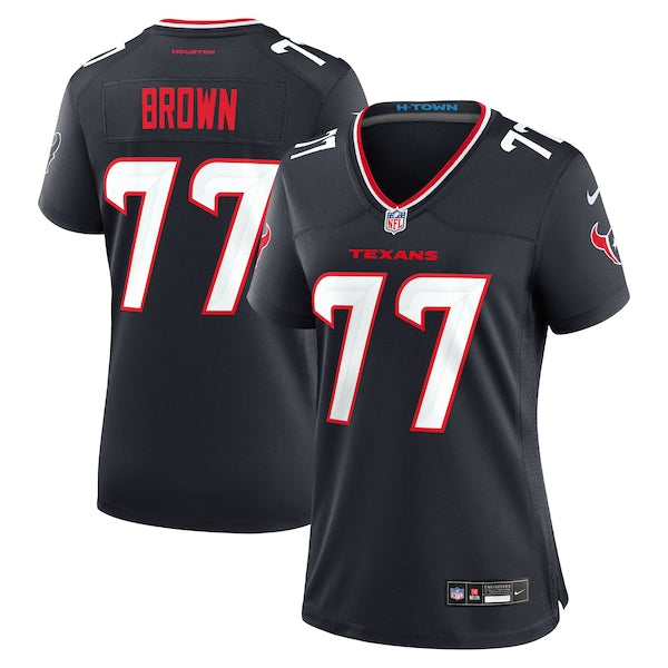 Trenton Brown Houston Texans Nike Women's Team Game Jersey -  Navy