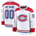 Montreal Canadiens  Away Premium Custom Jersey - White/Red