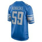 Trevor Nowaske Detroit Lions Nike Team Game Jersey -  Blue
