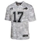 Josh Allen Buffalo Bills Nike Youth 2024 Salute to Service Game Jersey - Arctic Camo