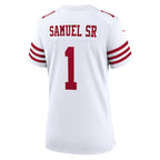 Deebo Samuel Sr San Francisco 49ers Nike Women's Game Jersey - White/Scarlet