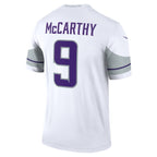 J.J. McCarthy Minnesota Vikings Nike Alternate Legend Player Performance Top - White/Purple