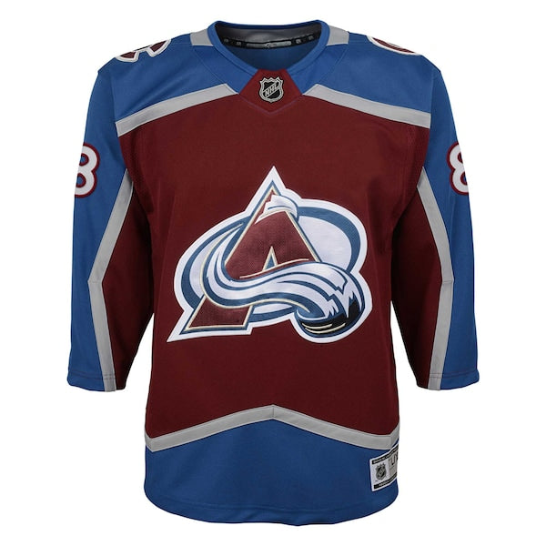 Cale Makar Colorado Avalanche Youth Home Premier Player Jersey - Burgundy
