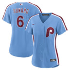 Ryan Howard Philadelphia Phillies Nike Women's Replica Jersey - Light Blue/White