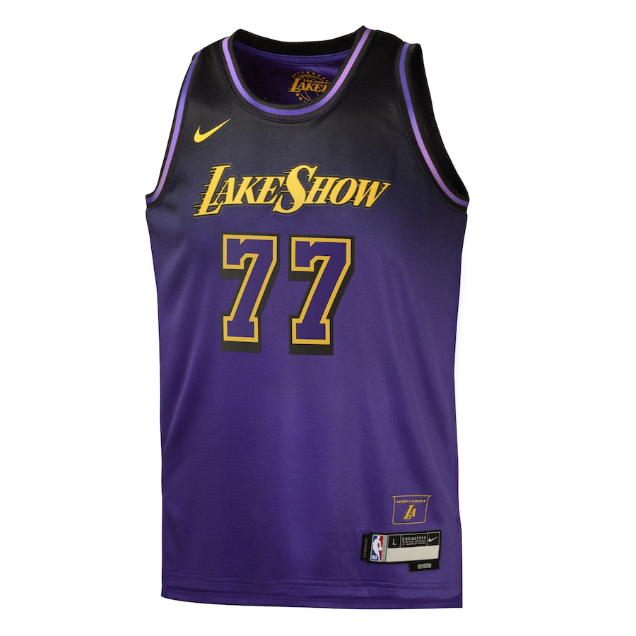 Luka Dončić Los Angeles Lakers Nike City Edition Swingman Jersey 2024 - Purple