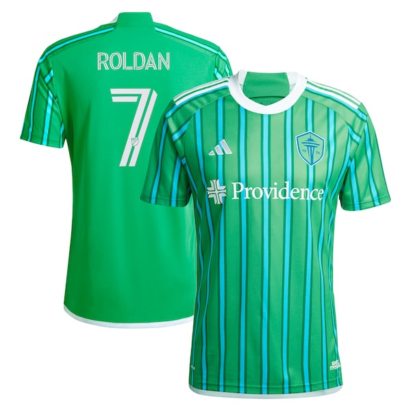 Cristian Roldan Seattle Sounders FC adidas 2024 The Anniversary Kit Replica Player Jersey – Green