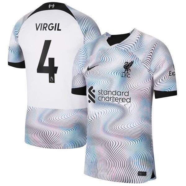 Virgil Van Dijk Liverpool Nike 2022/23 Away Breathe Stadium Replica Player Jersey - White