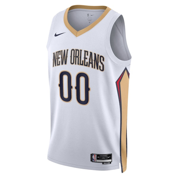 New Orleans Pelicans Nike Unisex Swingman Custom Jersey White - Association Edition