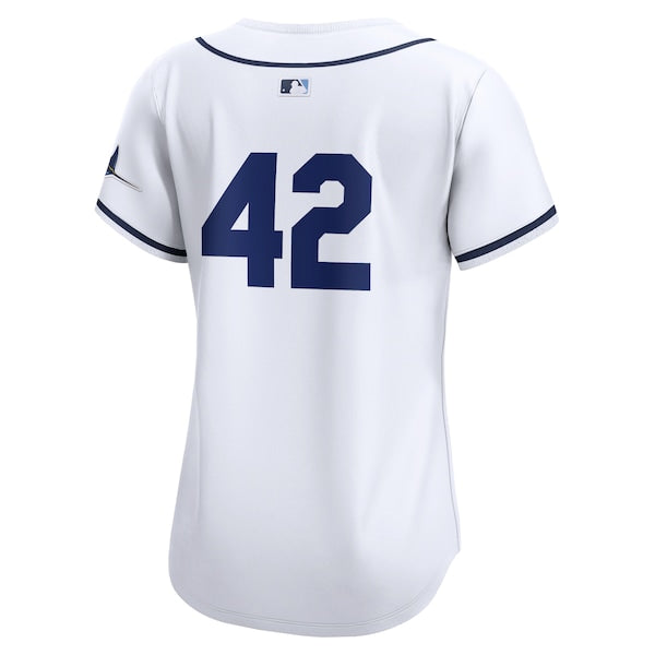 Tampa Bay Rays Nike Women's 2024 Jackie Robinson Day Home Limited Jersey – White