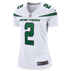 Zach Wilson New York Jets Nike Women's Player Jersey - White/Black/Green