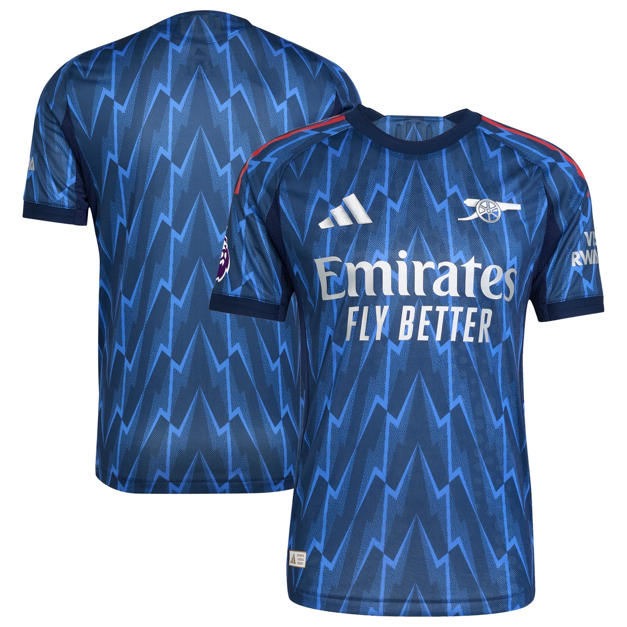 Arsenal adidas 2025/26 Home Authentic Jersey - Red/Blue