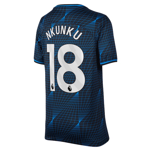 Christopher Nkunku Chelsea Nike Youth 2023/24 Away Stadium Replica Player Jersey - Navy