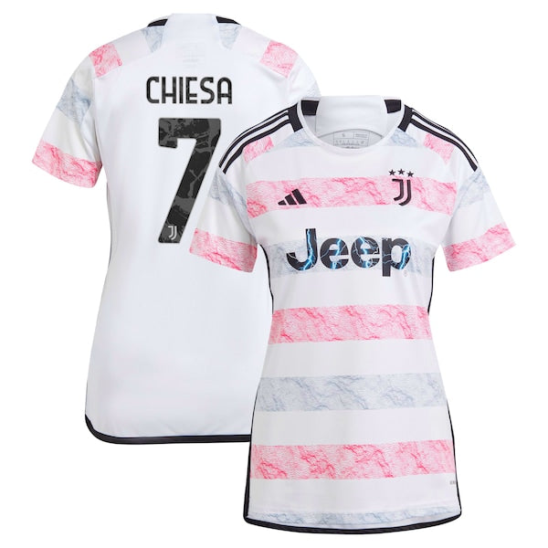 Federico Chiesa Juventus adidas Women's 2023/24 Away Replica Jersey - White