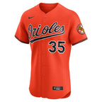 Adley Rutschman Baltimore Orioles Nike Alternate 2 Elite Jersey - Orange/White/Black