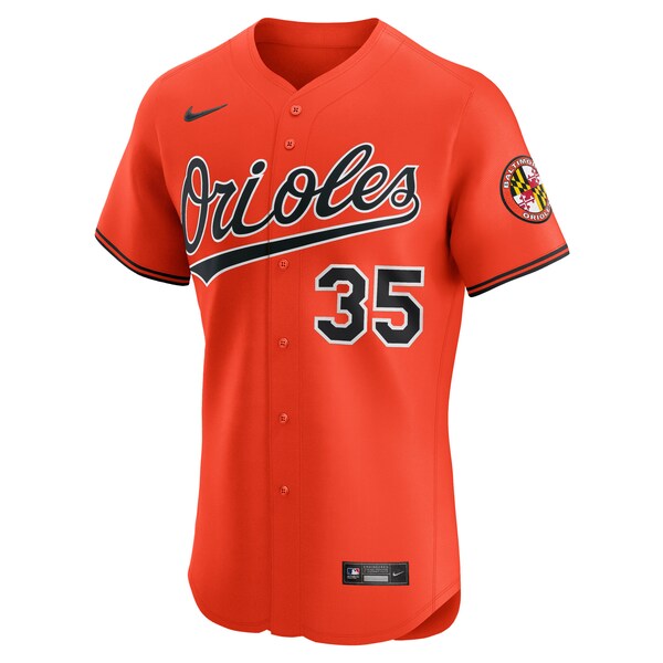 Adley Rutschman Baltimore Orioles Nike Alternate 2 Elite Jersey - Orange/White/Black