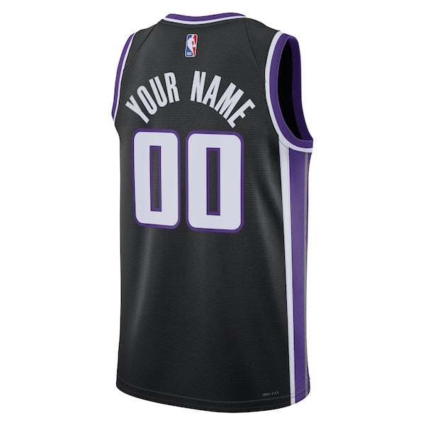 Sacramento Kings Nike Unisex Swingman Custom Jersey - Icon Edition - Black