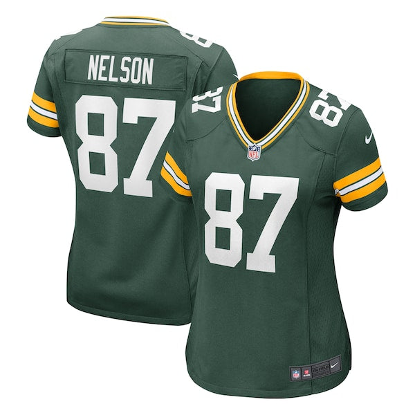 Jordy Nelson Green Bay Packers Nike Women's Retired Game Jersey - Green