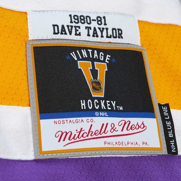 Dave Taylor Los Angeles Kings  1980/81 Blue Line Player Jersey - Purple