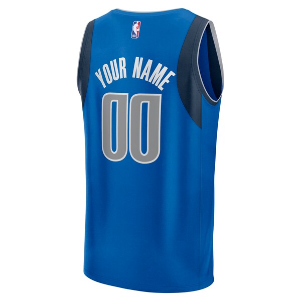 Dallas Mavericks  Youth Custom Fast Break Jersey - Blue - Icon Edition