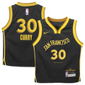 Stephen Curry Golden State Warriors Nike Toddler Swingman Replica Jersey - City Edition - Black