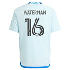Joel Waterman CF Montreal adidas Youth 2024 La Main Replica Player Jersey – Light Blue