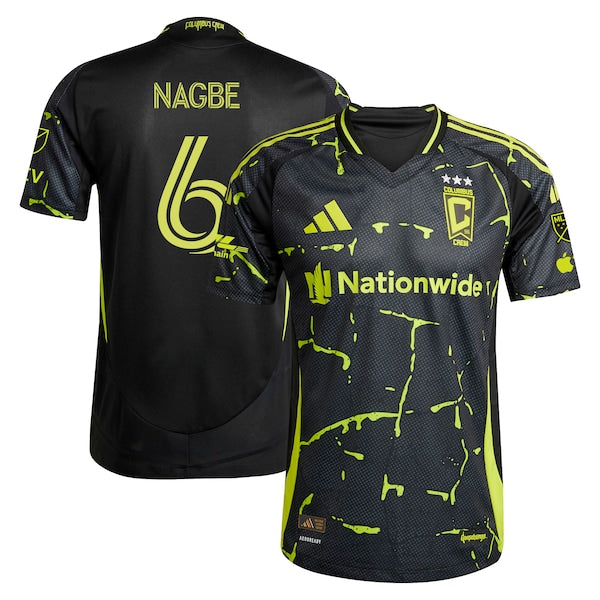 Darlington Nagbe Columbus Crew adidas 2025 The Goosebumps Kit Authentic Player Jersey - Black