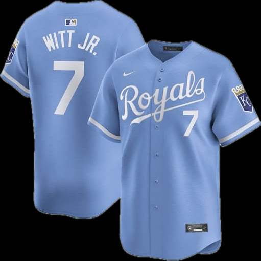Bobby Witt Jr. Kansas City Royals Nike Alternate Limited Player Jersey – Light Blue