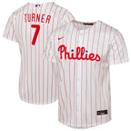 Trea Turner Philadelphia Phillies Nike Youth Home Replica Player Jersey - White