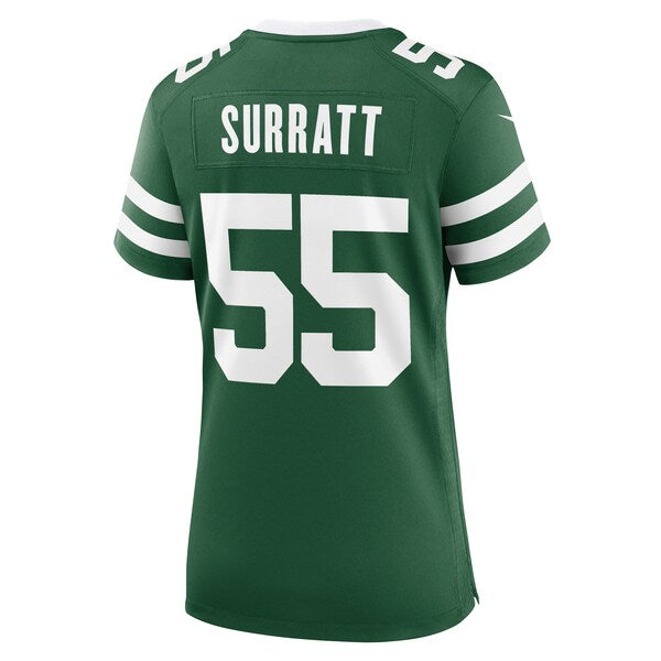 Chazz Surratt New York Jets Nike Women's Team Game Jersey - Legacy Green